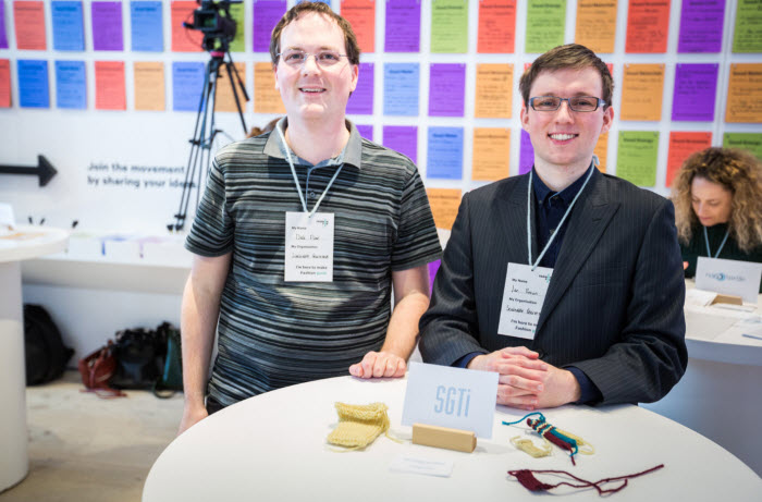 Dale Floer (left ) And Ian Brown , Co -founders Of Scalable Garment Technologies Inc . At The Fashion For Good Event