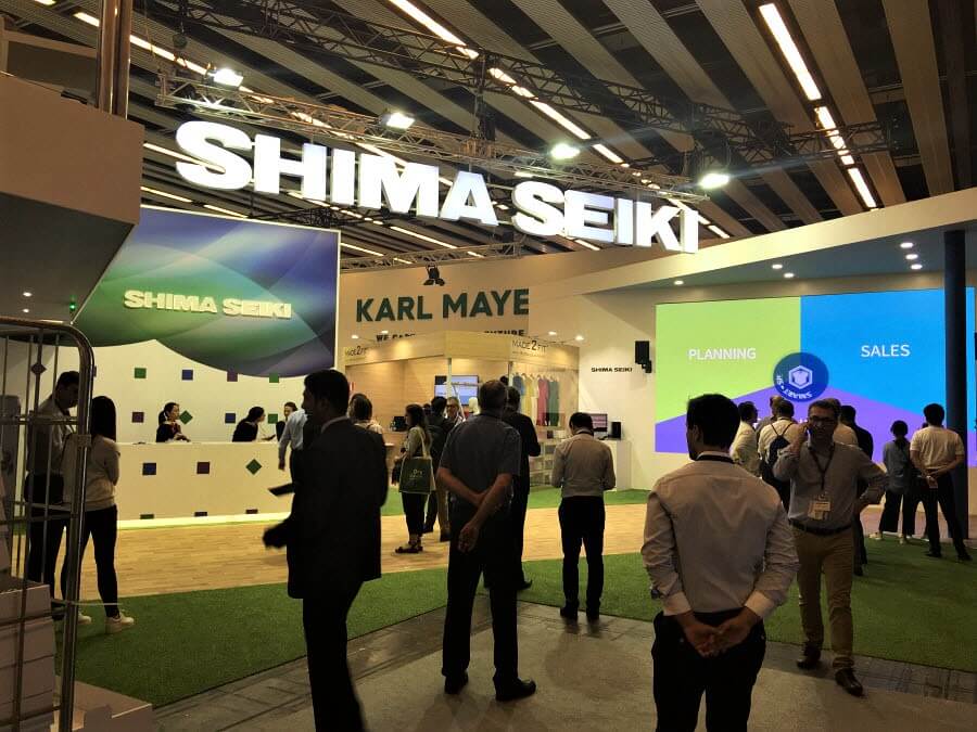The theme of Shima Seiki's stand at ITMA was 'KNITify the World'.JPG