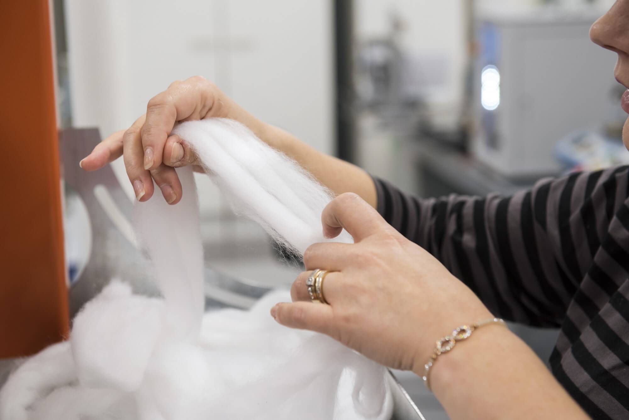 Spinnova's carded fibres.jpg