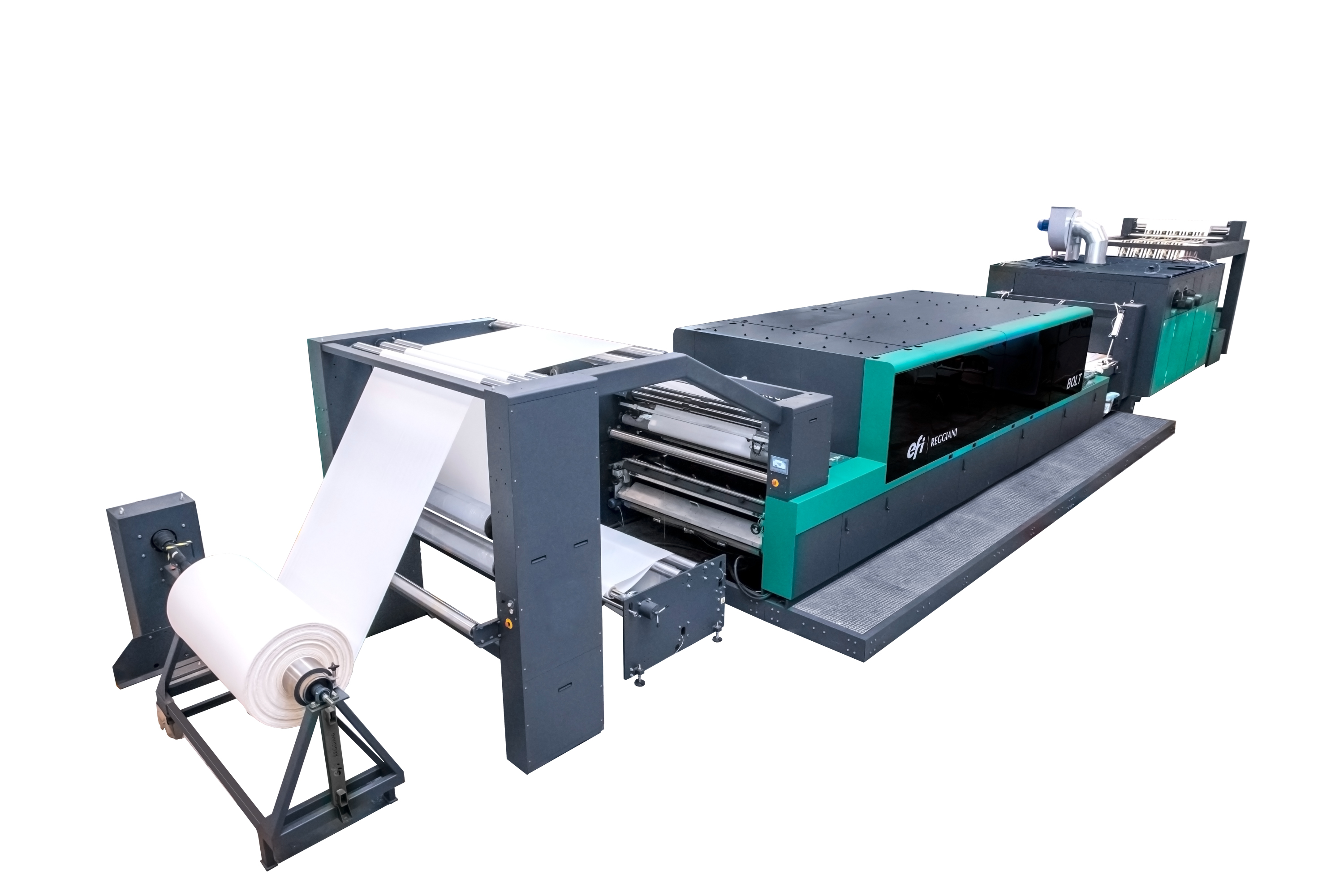 The Single Pass EFI Reggiani BOLT Textile Printer