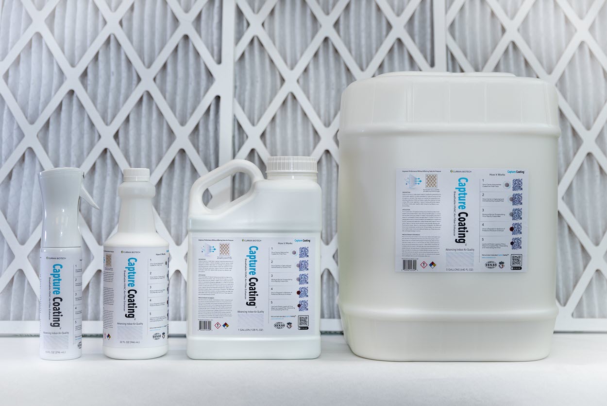 Curran Biotech’s breathable and fluorocarbon-free coating desiccates Covid-19