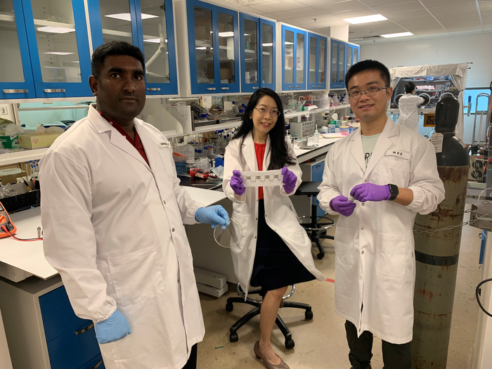 The Battery Is Printed Onto A Knitted Polyester Textile. Image Credit NTU Singapore