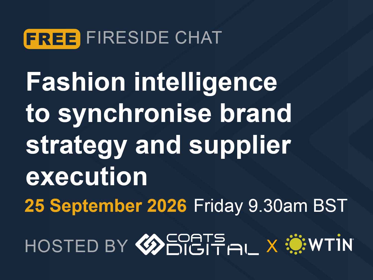 Fashion intelligence to synchronise brand strategy and supplier execution